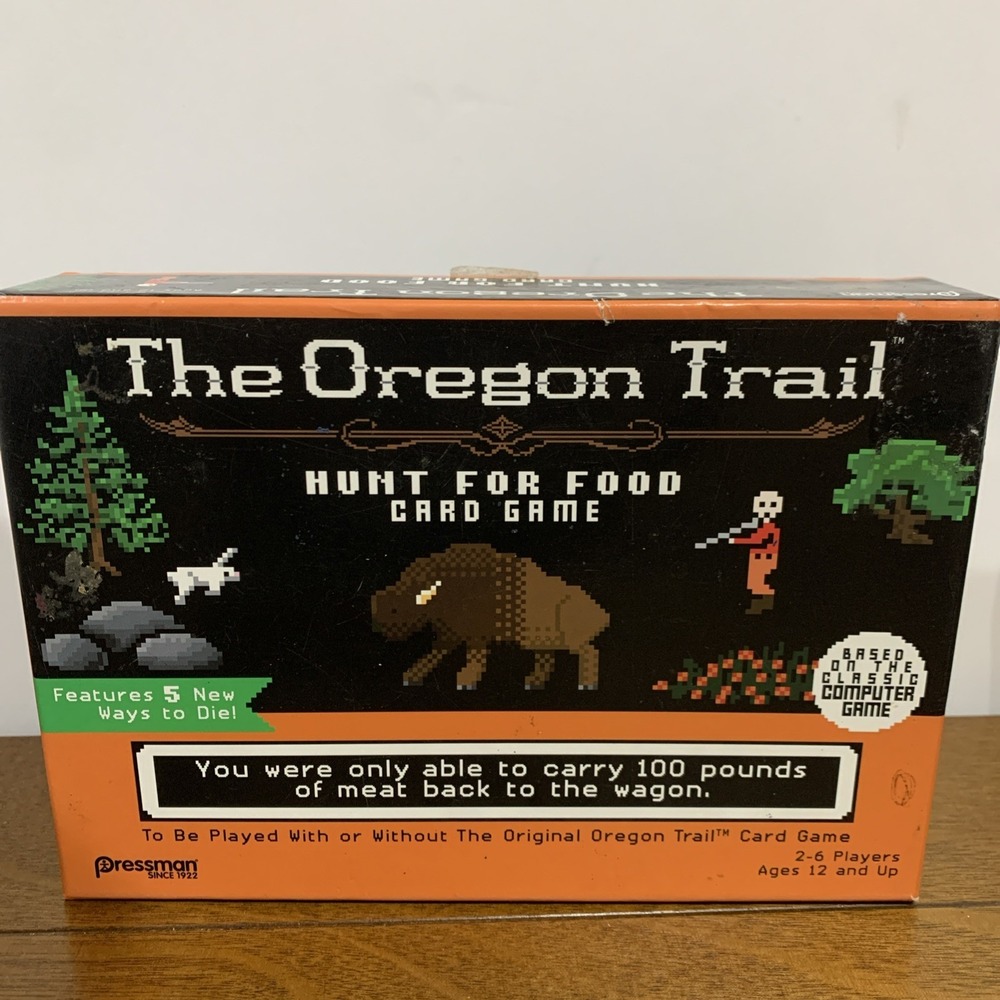 The Oregon Trail Hunt For Food Card Game By Pressman New Open Package COMPLETE